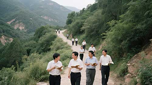 西柏坡行走的思政课培训 西柏坡行走的思政课培训
