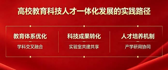 高校教育科技人才一体化发展的实践路径