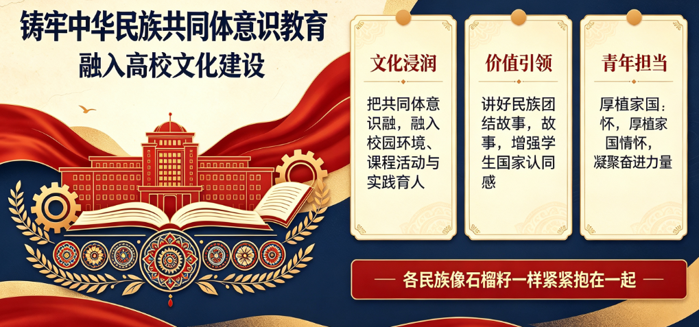 将铸牢中华民族共同体意识教育融入高校文化建设